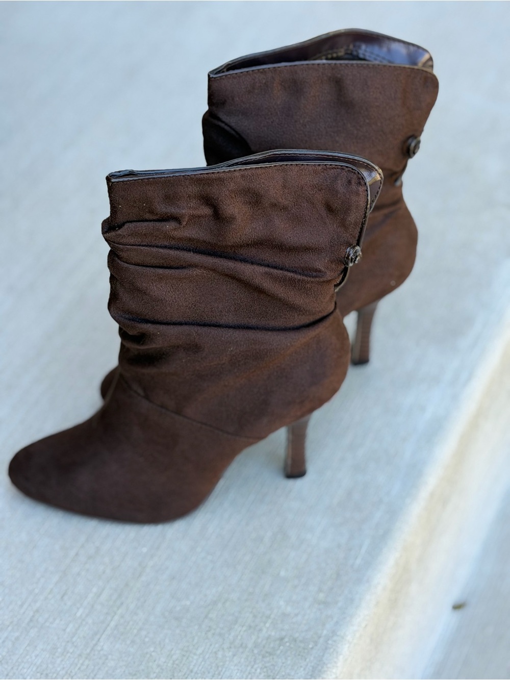 Rampage Elsa Brown Heeled Boots
